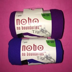 No Boundaries Tights in Purple & Blue
